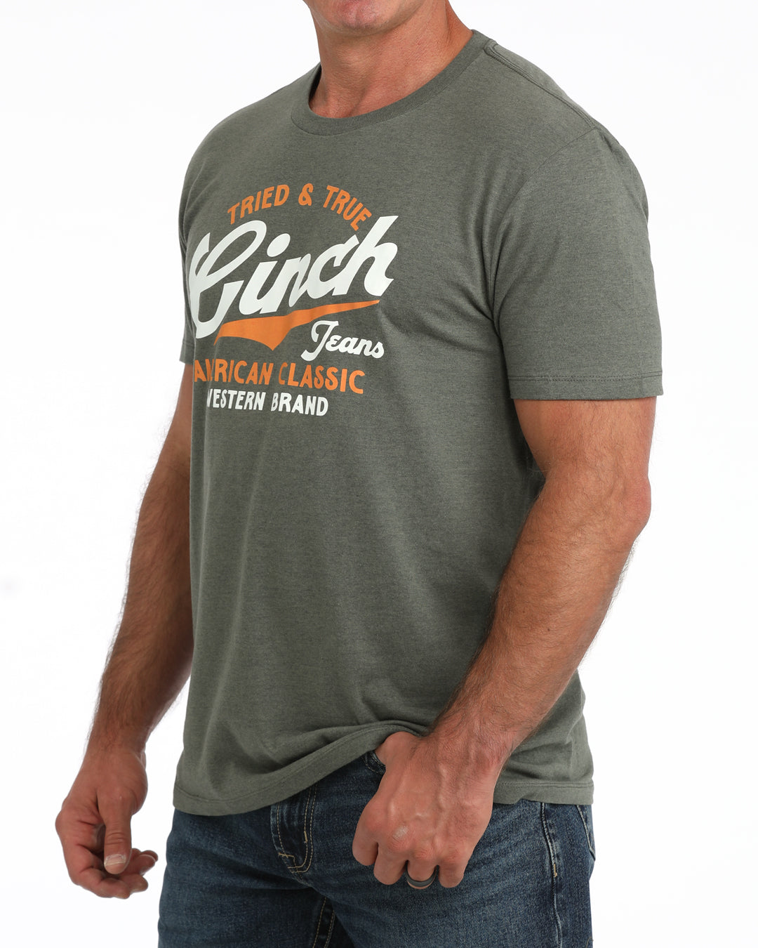 Cinch Men's Olive T-Shirt MTT1690737.