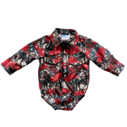 Shea Baby Boy's USA Cowboy Snap Front Shirt SNAP23
