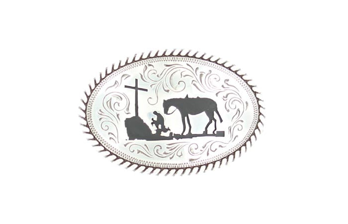 Nocona Youth's Cowboy Prayer Buckle 37382