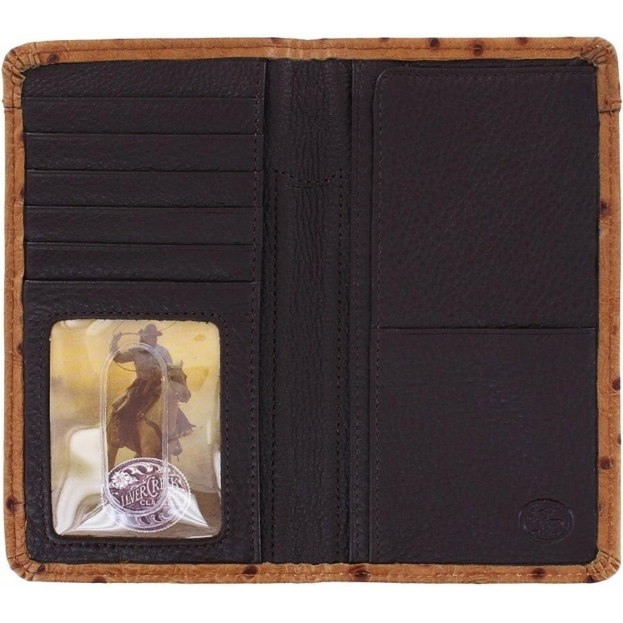 Silver Creek Men's Ostrich Print Rodeo Wallet.