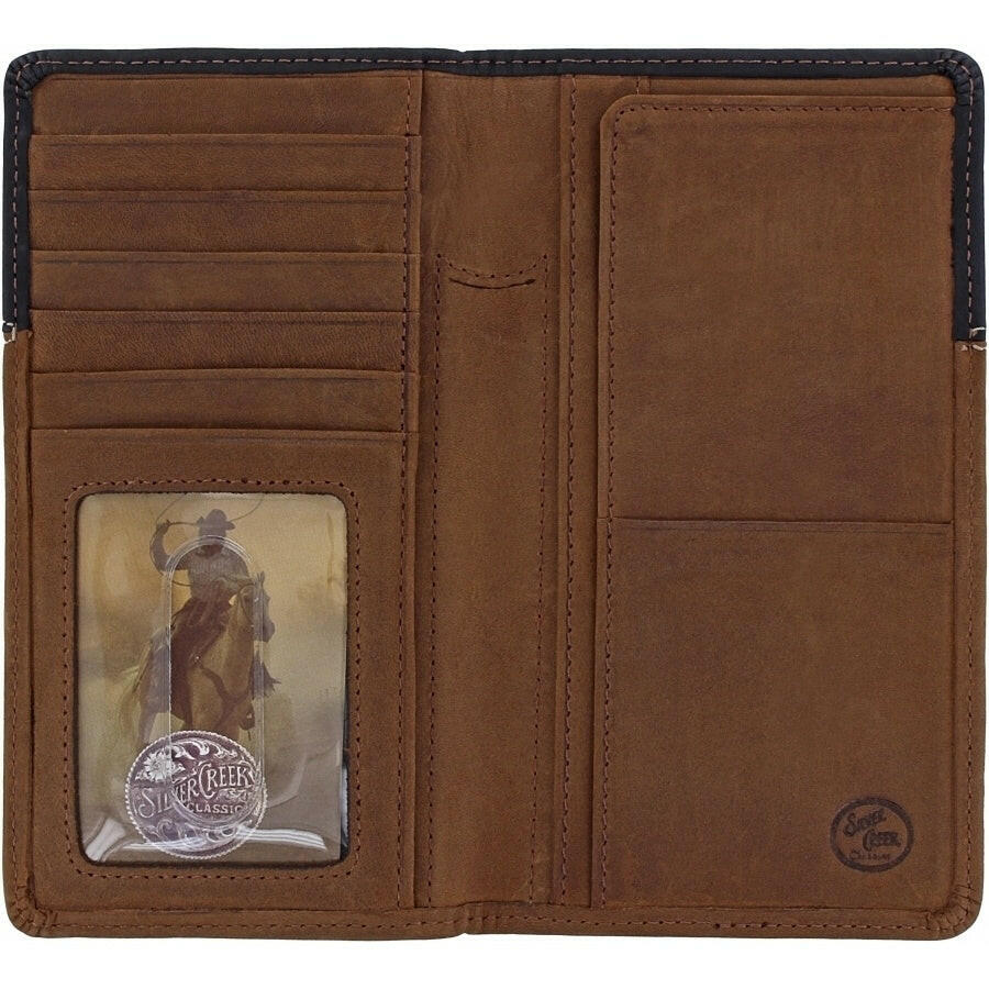 Silver Creek Men's Chieftain Feather Rodeo Wallet.