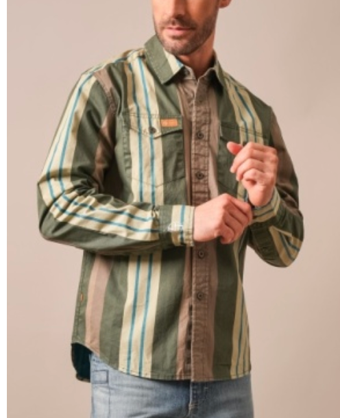 Kimes Ranch Mens Noxx Striped LS.