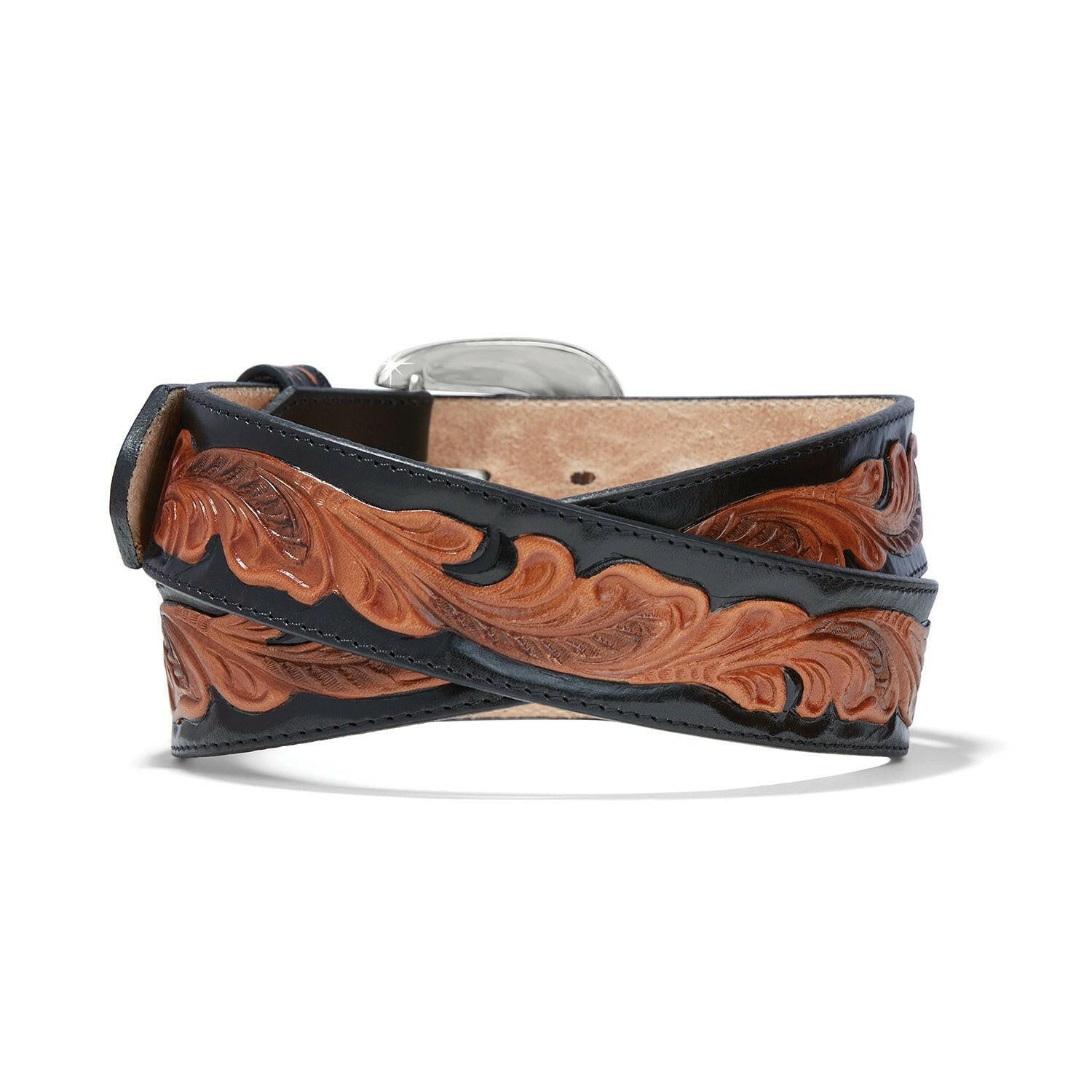 Tony Lama Men's Chiara Tooled Western Belt.