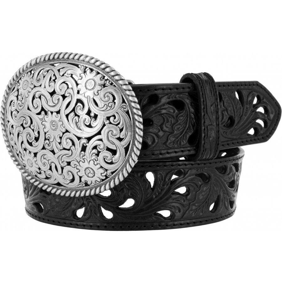 Tony Lama Women's Black Filigree Trophy Belt.