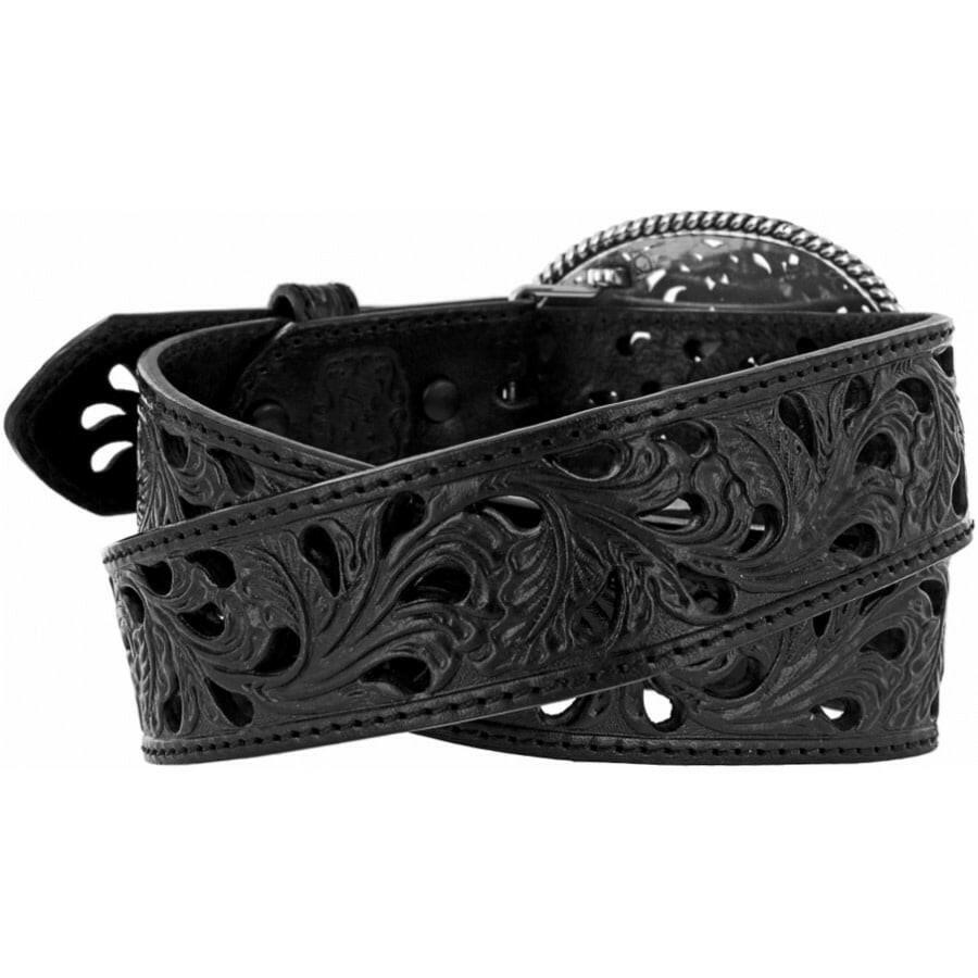 Tony Lama Women's Black Filigree Trophy Belt.