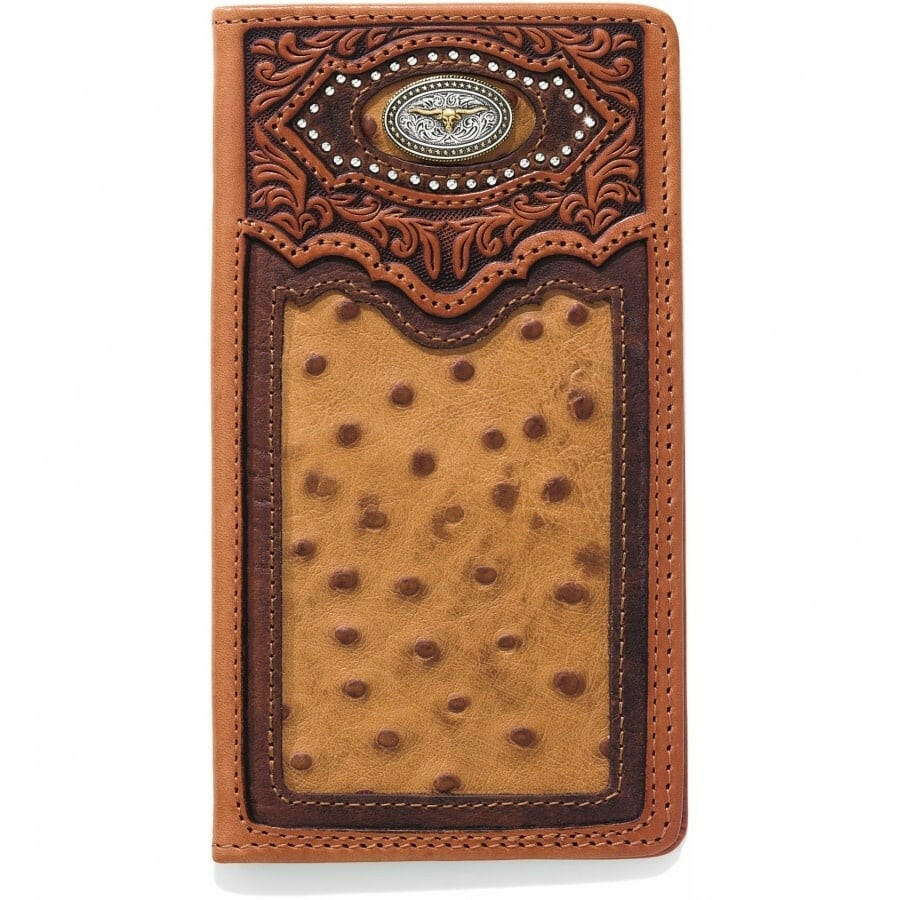 Silver Creek Men's Cattle Driven Checkbook Wallet.
