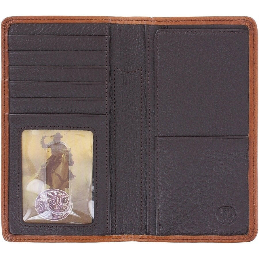 Silver Creek Men's Cattle Driven Checkbook Wallet.