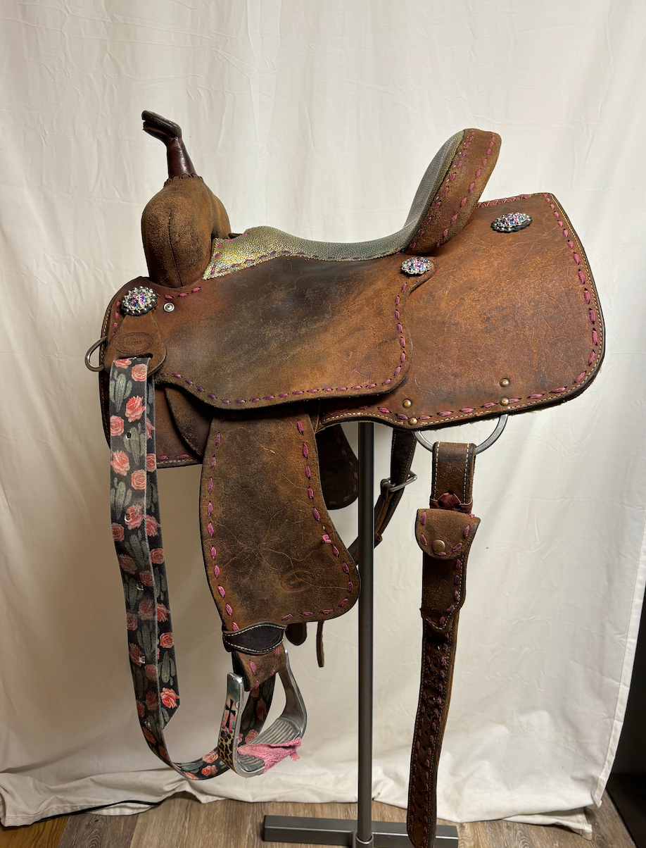 Used 14" Performance Saddle Maker Barrel Saddle