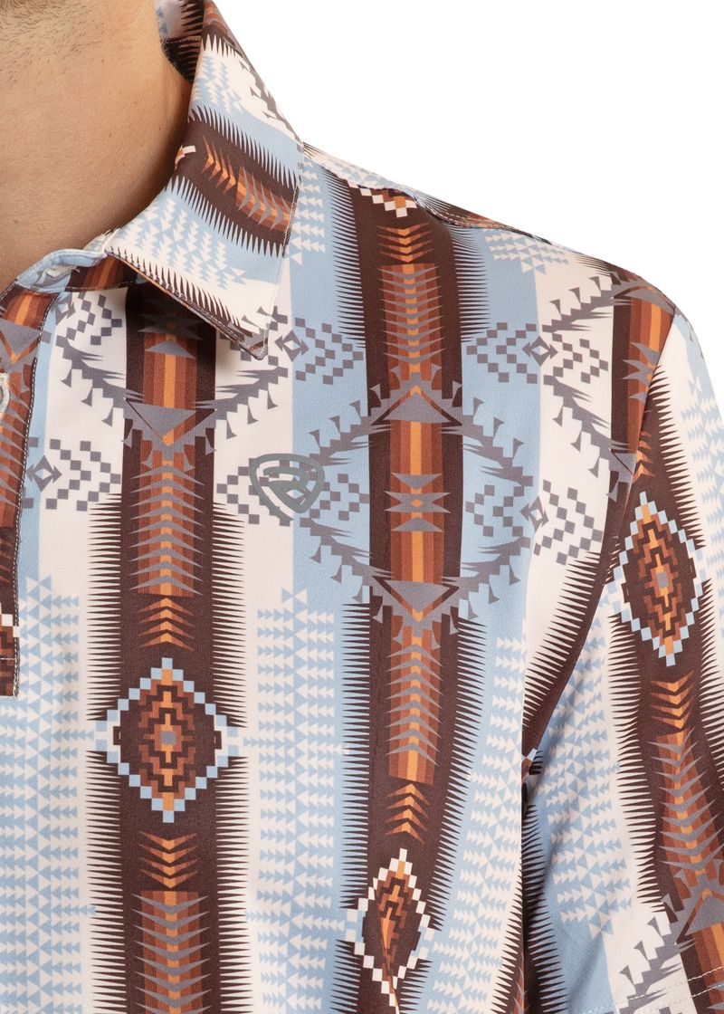 Rock & Roll Denim Men's Aztec Polo BM51T08723