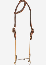 Classic Equine Loomis Headstall and Draw Gag Bit HFLGCR17