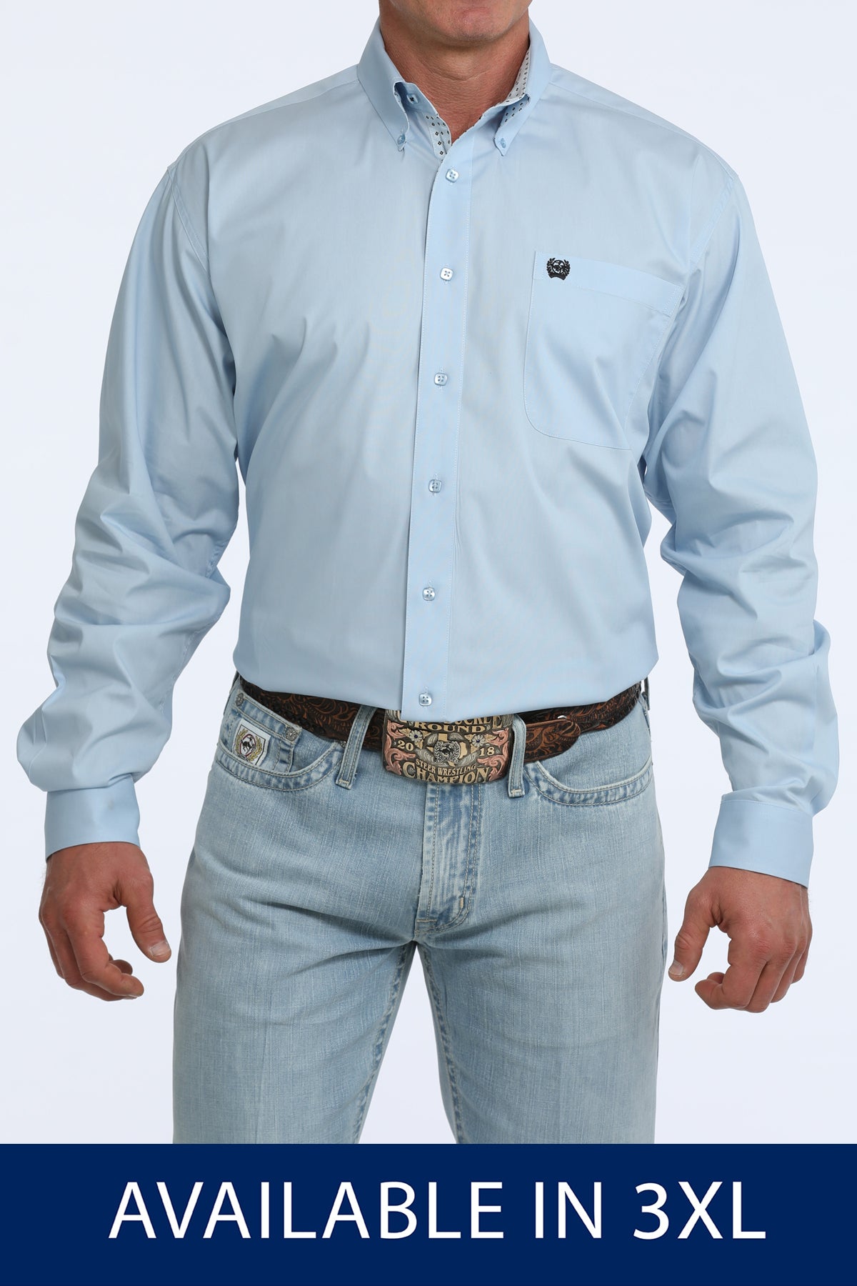 CINCH MNS LIGHT BLUE LS SOLID MTW106125X.