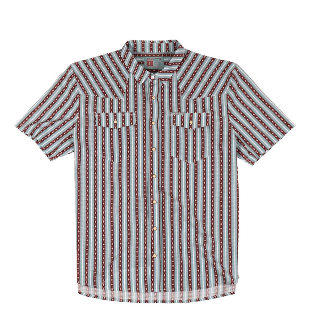 Lazy J Men's Airflow Teal Mesa Short Sleeve Shirt LJPS-2501