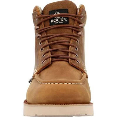Rocky Men's MonoCrepe Wedge Waterproof Work Boot.