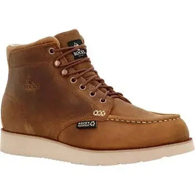 Rocky Men's MonoCrepe Wedge Waterproof Work Boot.