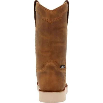 Rocky Men's MonoCrepe Wedge Waterproof Pull-On Work Boot.