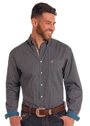 Panhandle Men's Patterned Long Sleeve Shirt.
