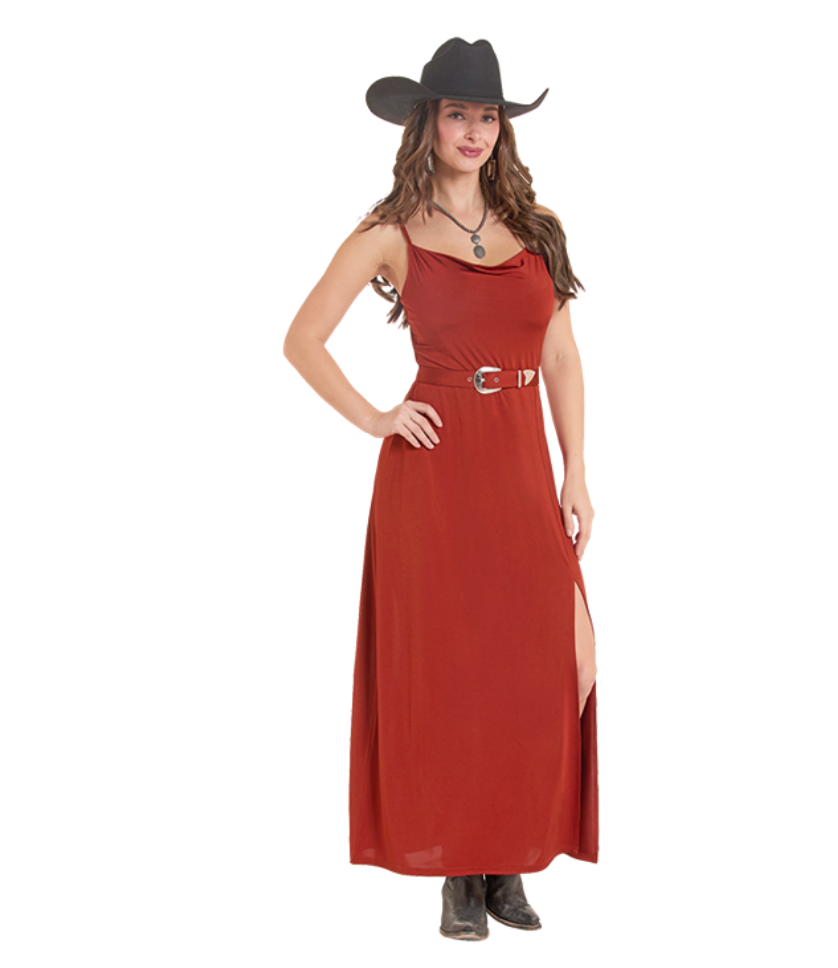 R&R Cowl Buckle Dress BWD0R09976.