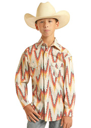 Rock & Roll Cowboy Boy's Dale Brisby Snap Front Shirt C5.