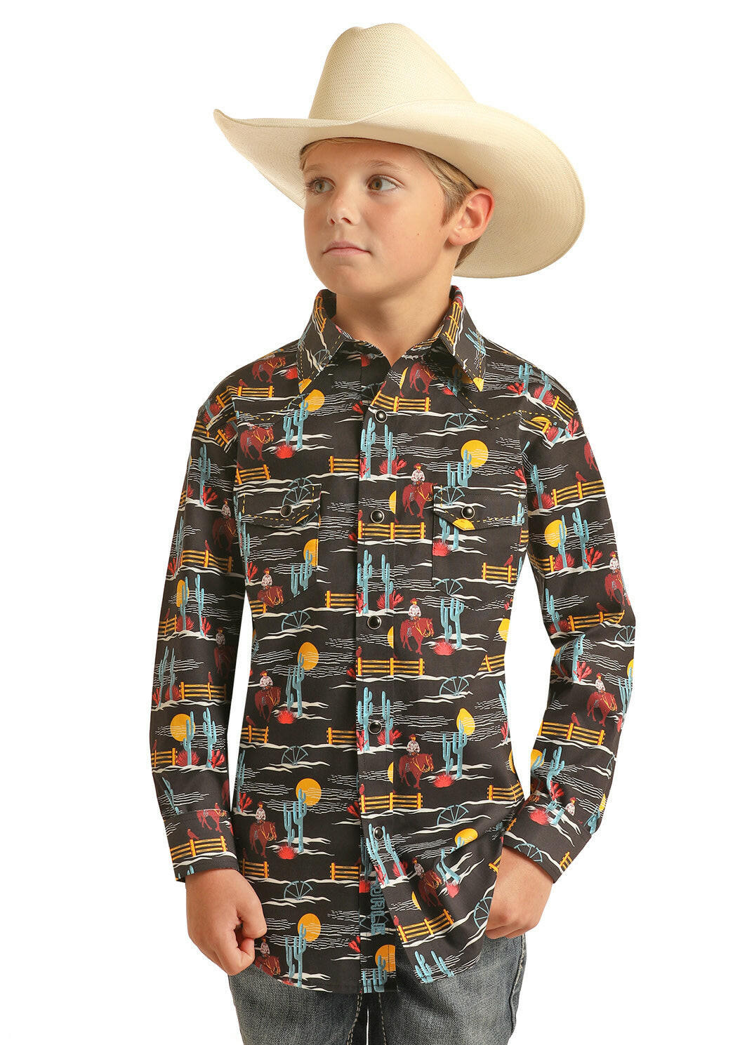 Rock & Roll's Dale Brisby Boy's Shirt Size Medium.