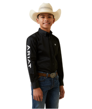 Ariat Boy's Team Black and White Button Up