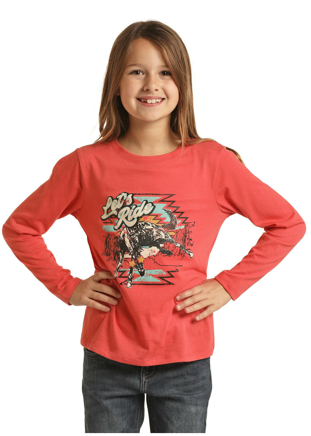 Rock & Roll Girl Let's Ride Tee.