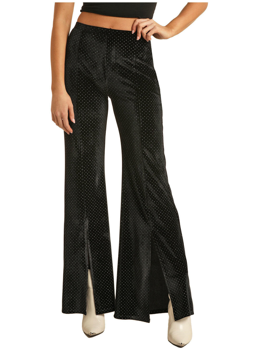 Rock & Roll Cowgirl Velvet Slip Pants C4.