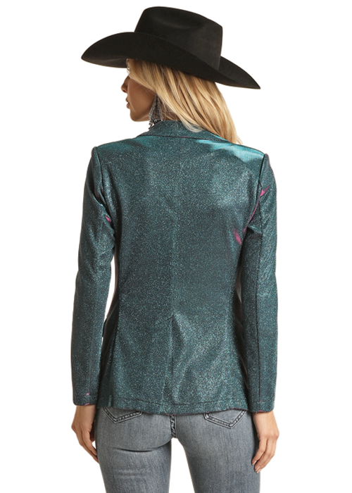 Rock & Roll Cowgirl Women's Iridescent Blazer.