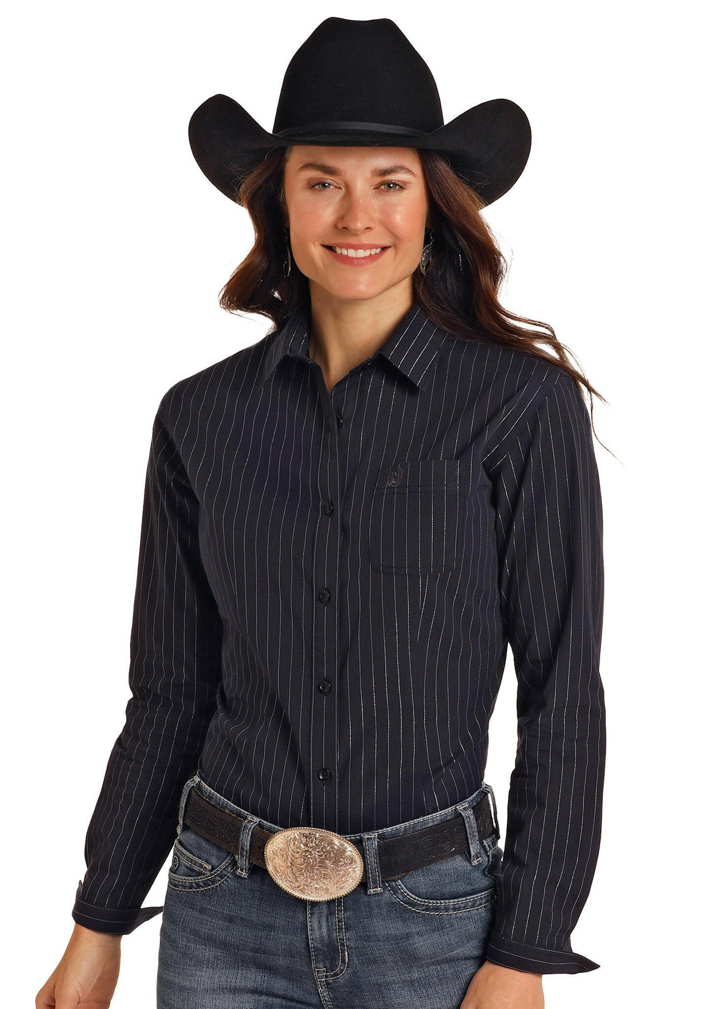 Rough Stock Women's Button Down Shirt.