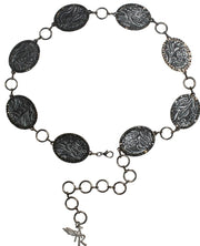 Angel Ranch Black Concho Chain Belt D140009501