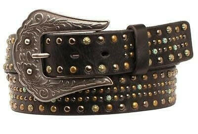 Nocona Women's Dotted Black Belt.