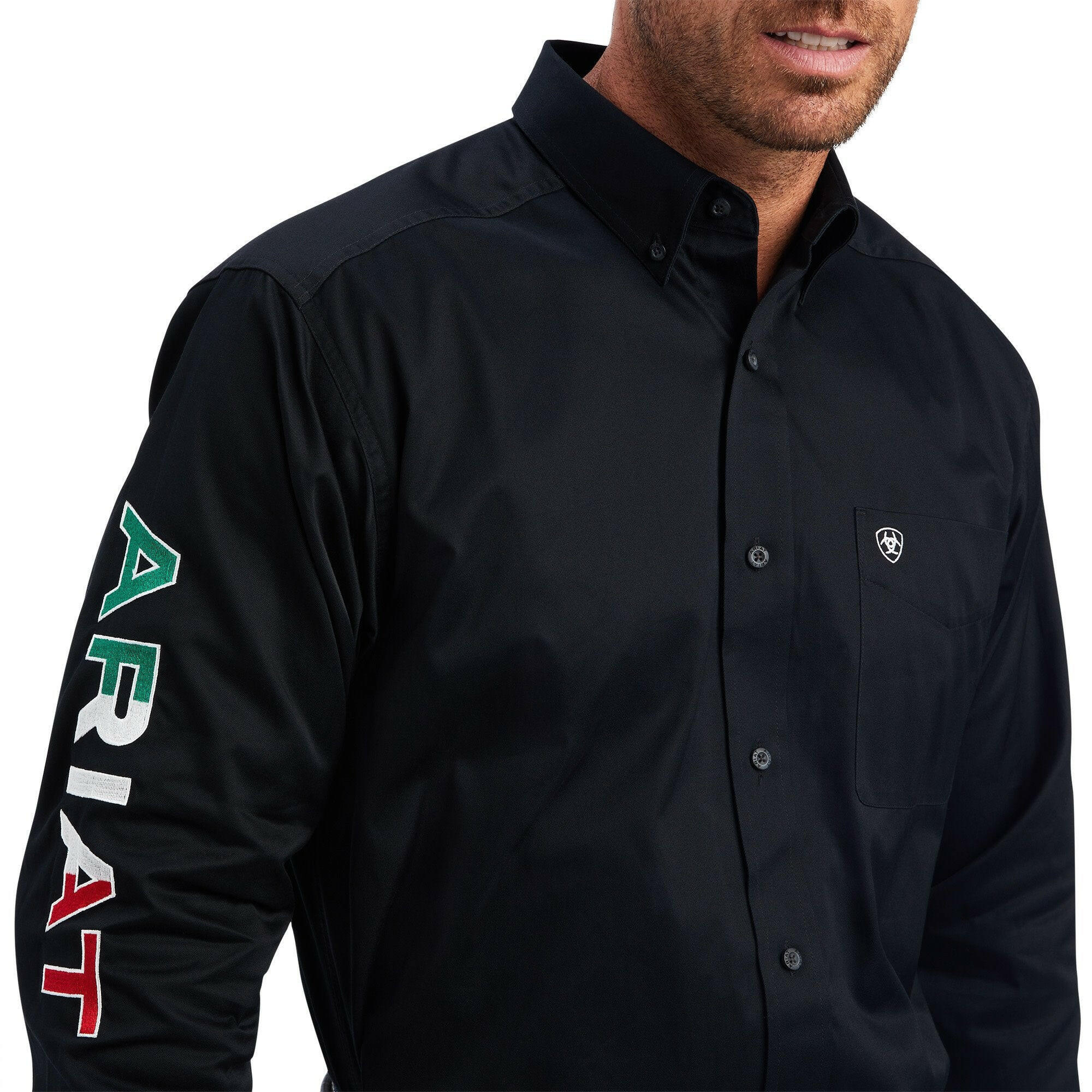 Ariat Men's Team Logo Twill Classic Fit Button Down Shirt.