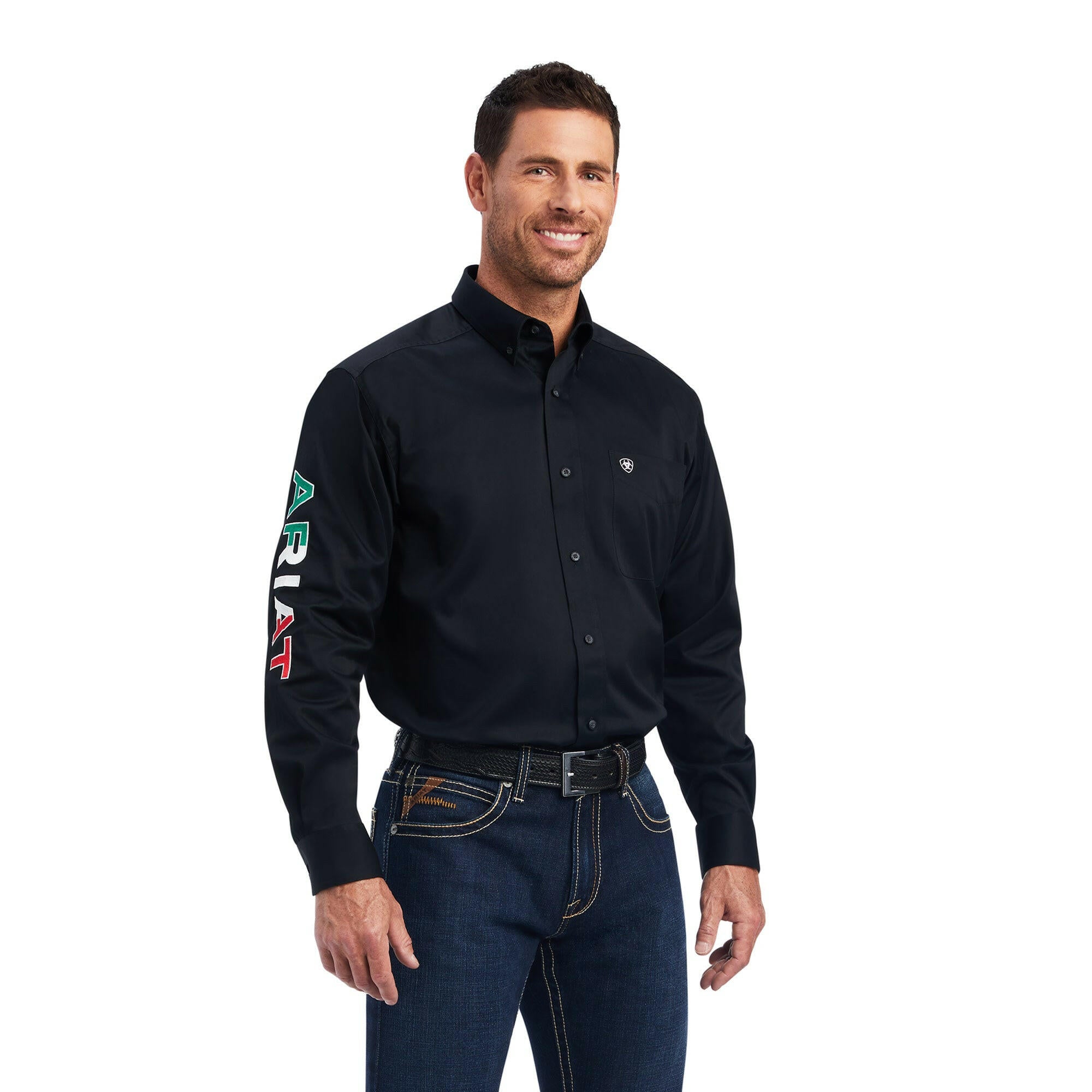 Ariat Men's Team Logo Twill Classic Fit Button Down Shirt.