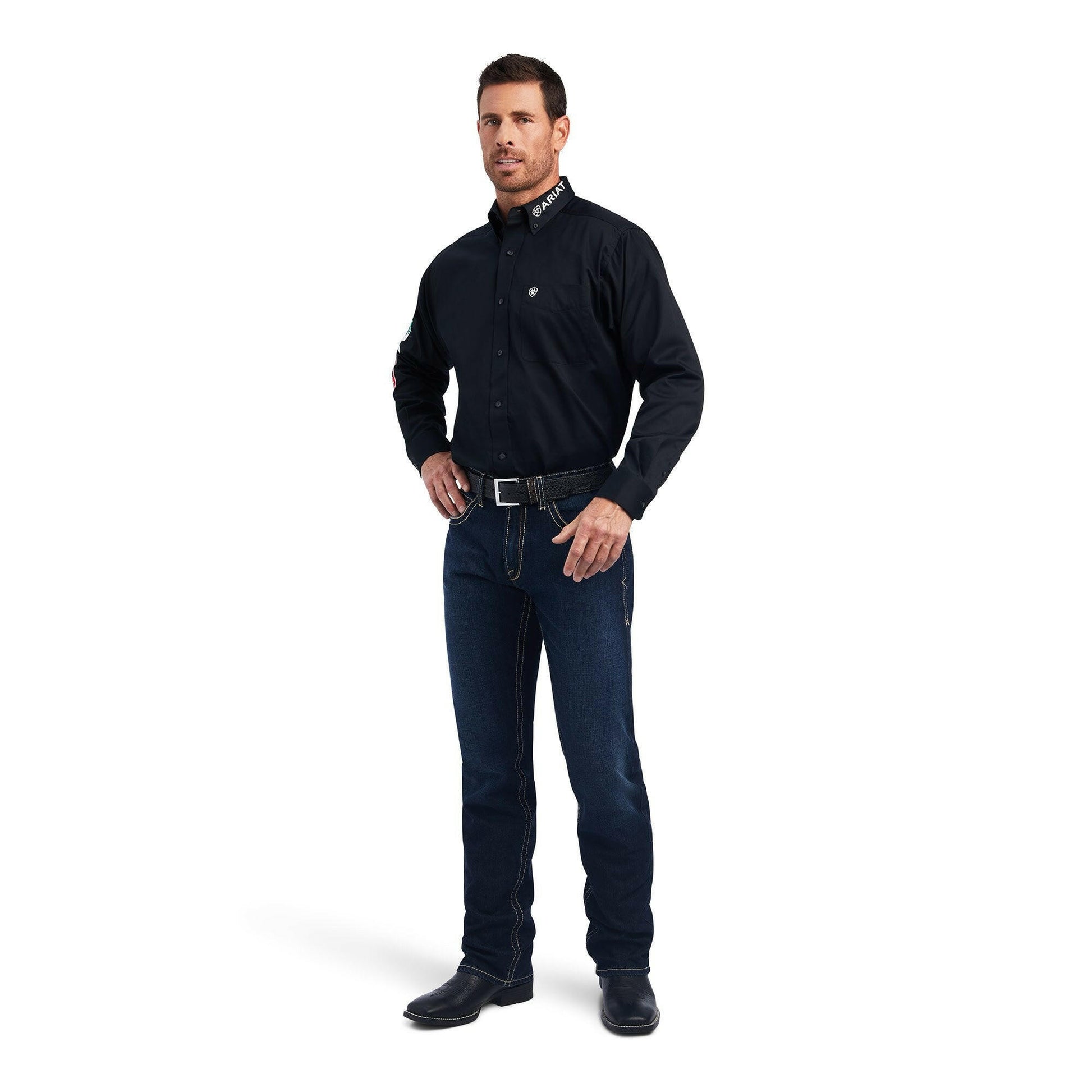 Ariat Men's Team Logo Twill Classic Fit Button Down Shirt.
