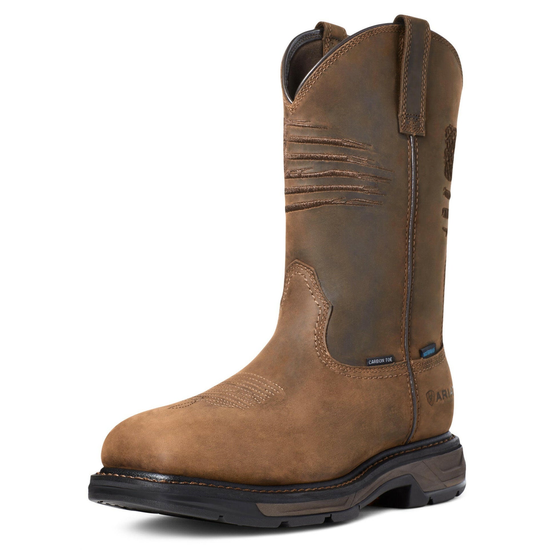 Ariat Men's WorkHog XT Patriot Waterproof Carbon Toe Work Boot.