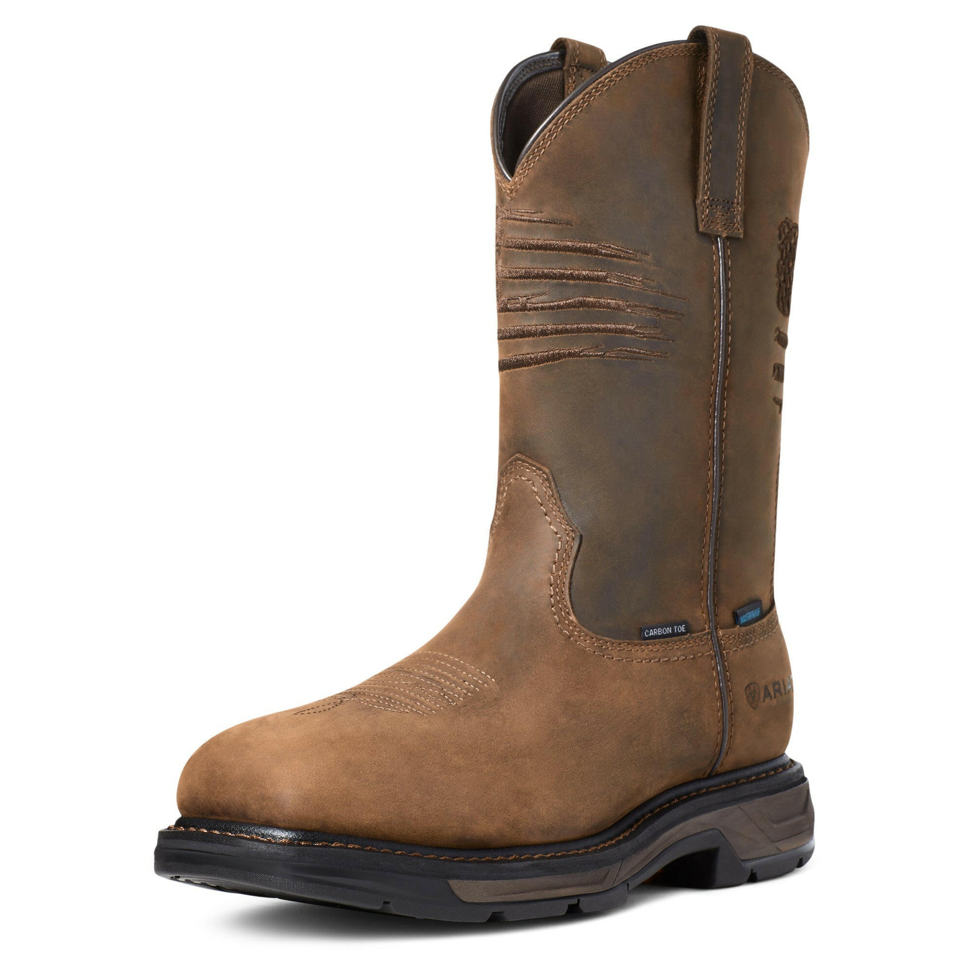 Ariat Men's WorkHog XT Patriot Waterproof Carbon Toe Work Boot.