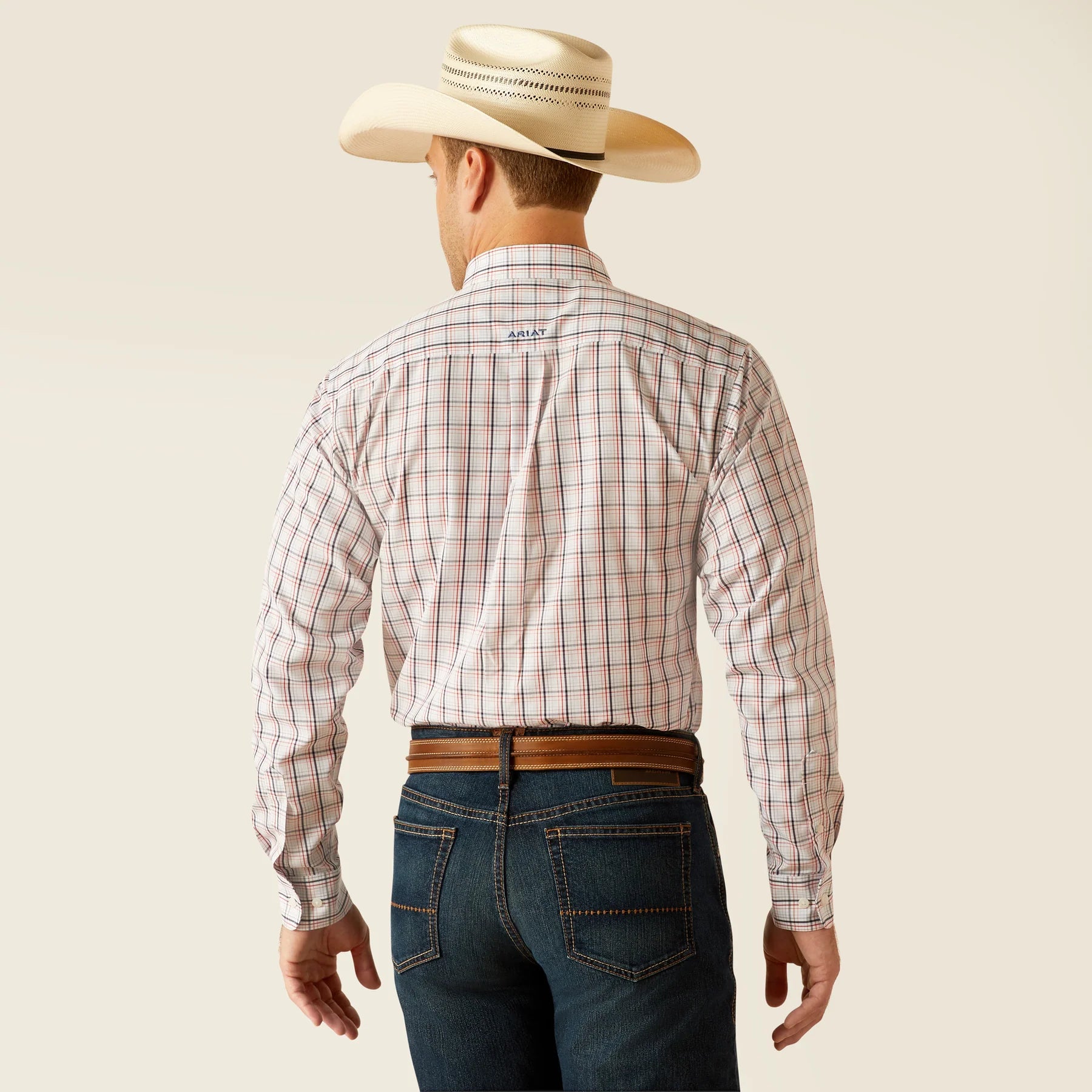 Ariat Men's Wrinkle Free Weston Fitted Button Down Shirt.