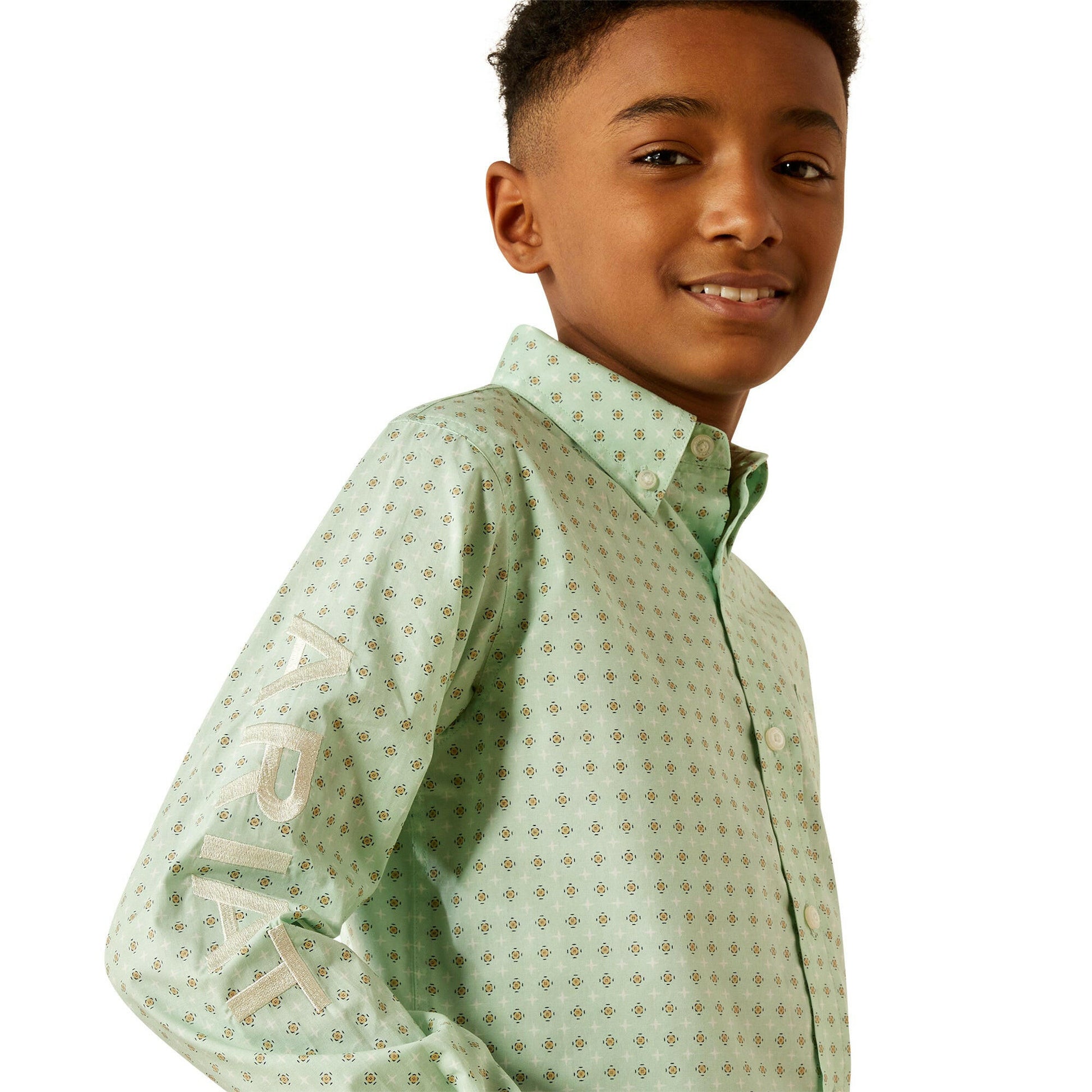 Ariat Boy's Pierson Classic Fit Button Down Shirt.