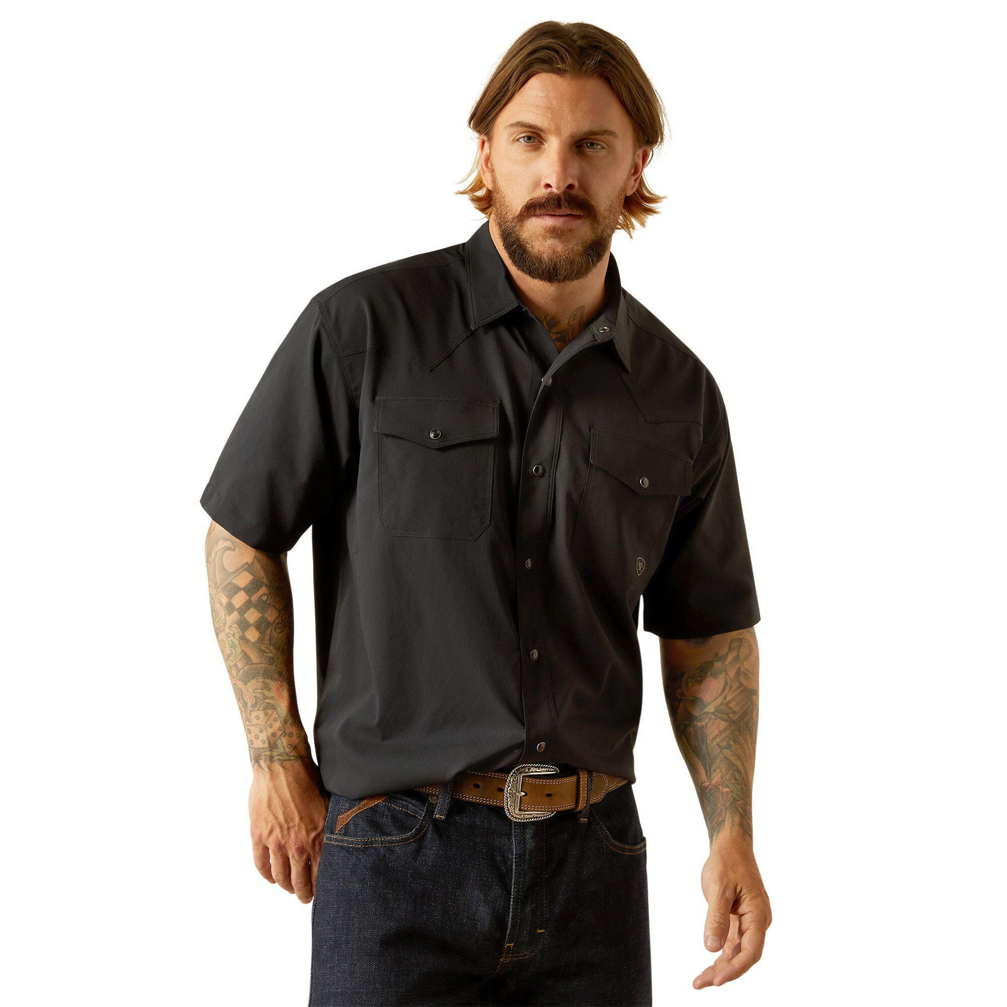 Ariat Men's Western VentTEK Classic Fit Snap Front Shirt.