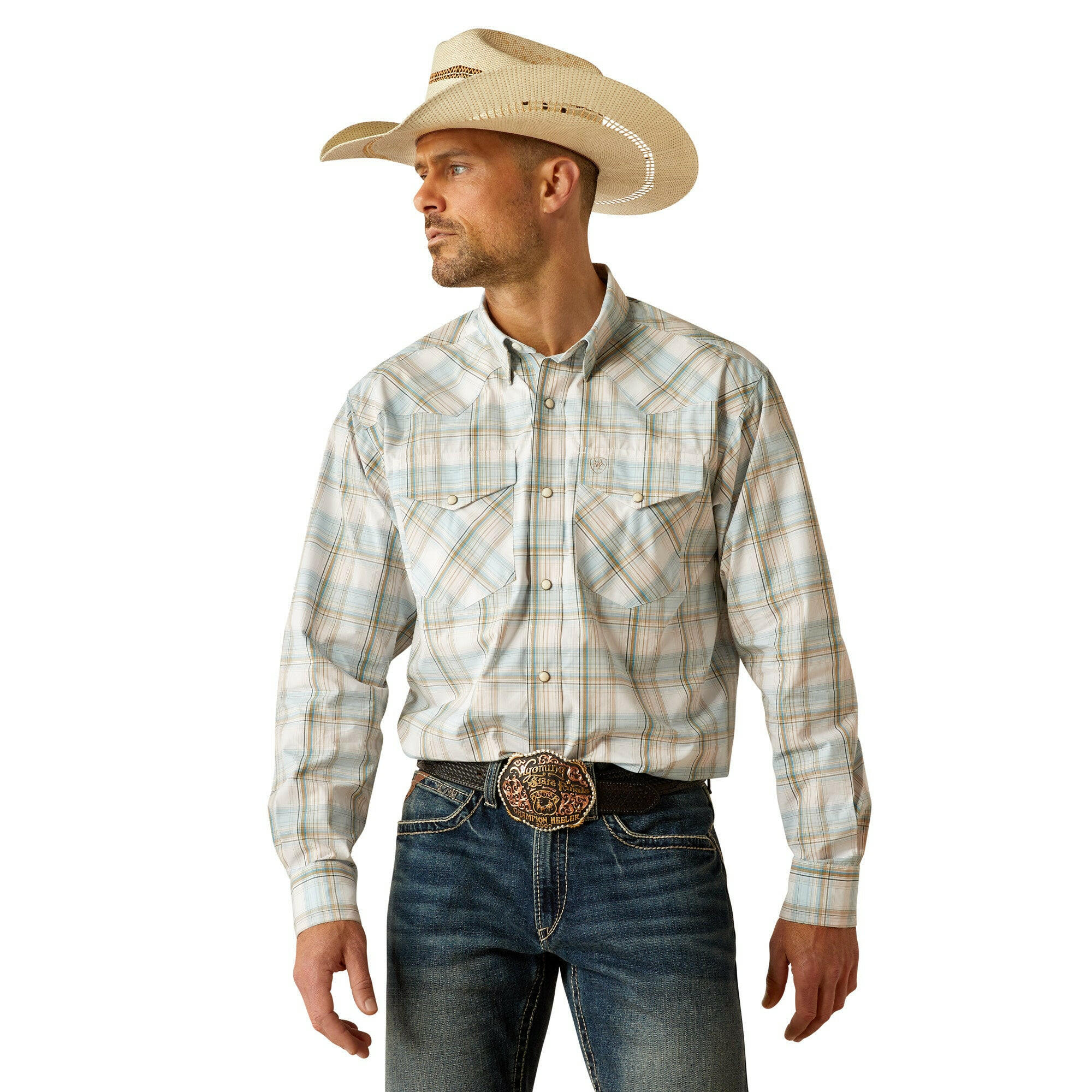 Ariat Men's Pro Series Fillmore Classic Fit Snap Front Shirt.
