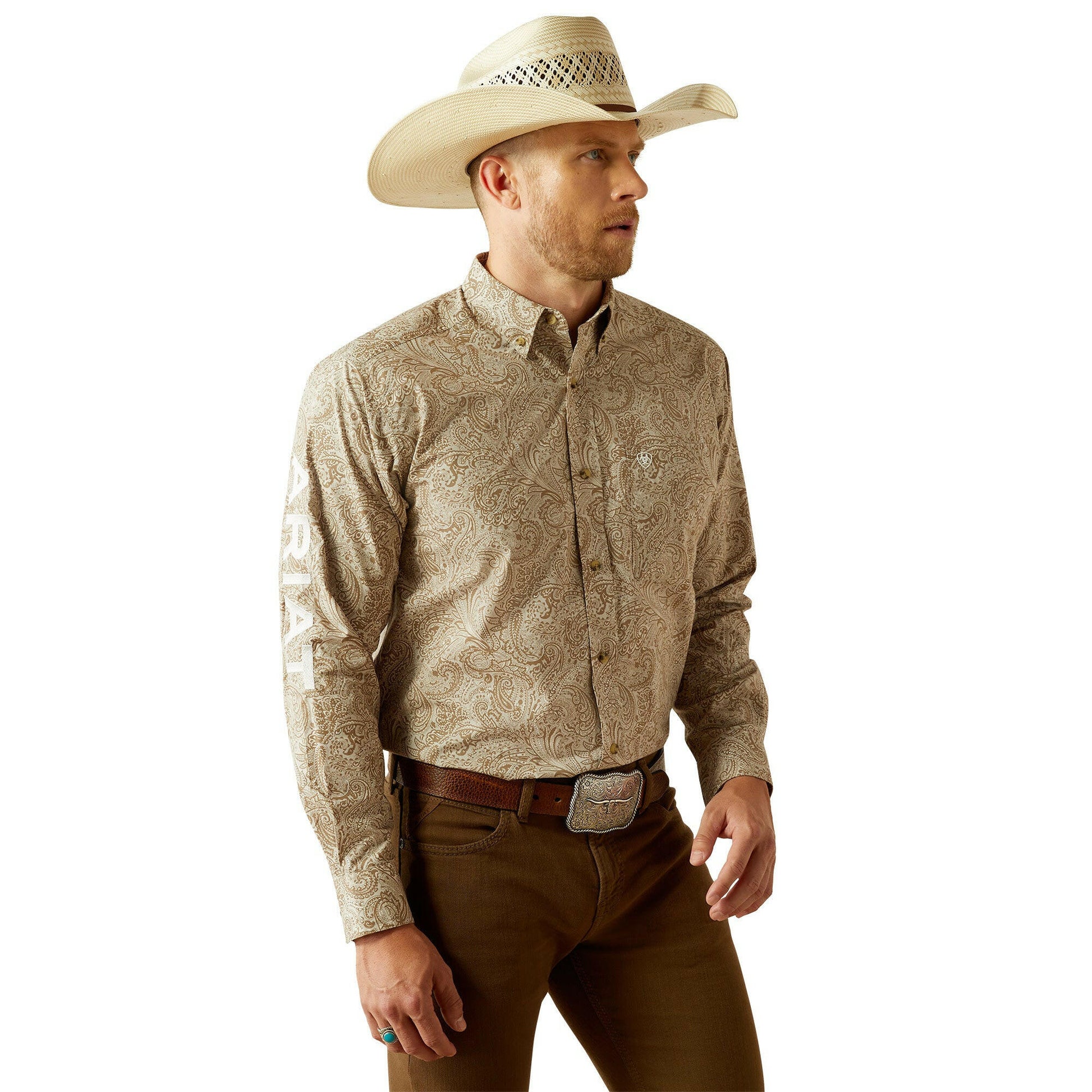 Ariat Men's Team Kason Classic Fit Button Down Shirt.
