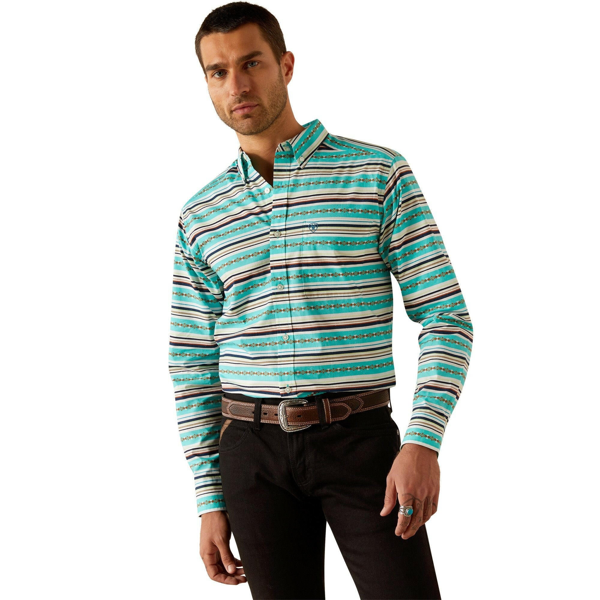 Ariat Men's Jimmie Fitted Button Down Shirt.
