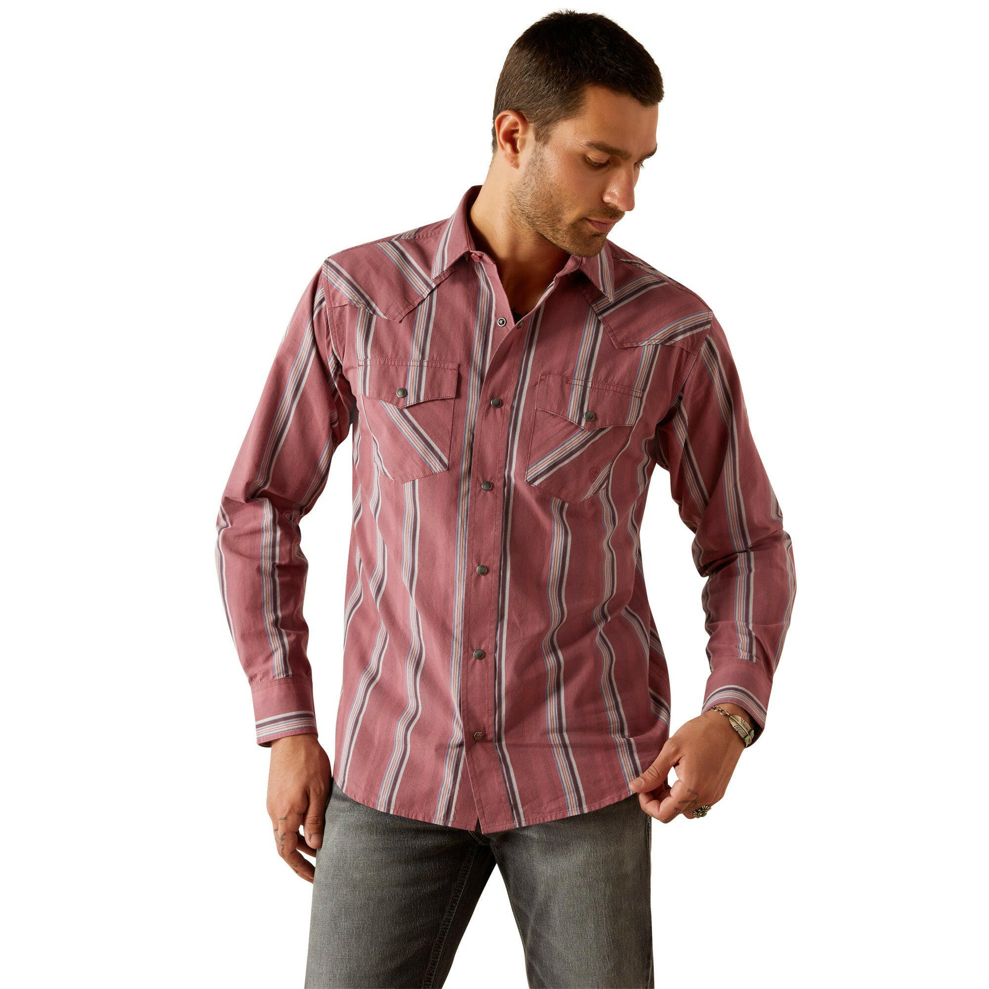 Ariat Men's Humphrey Retro Fit Snap Front Shirt.