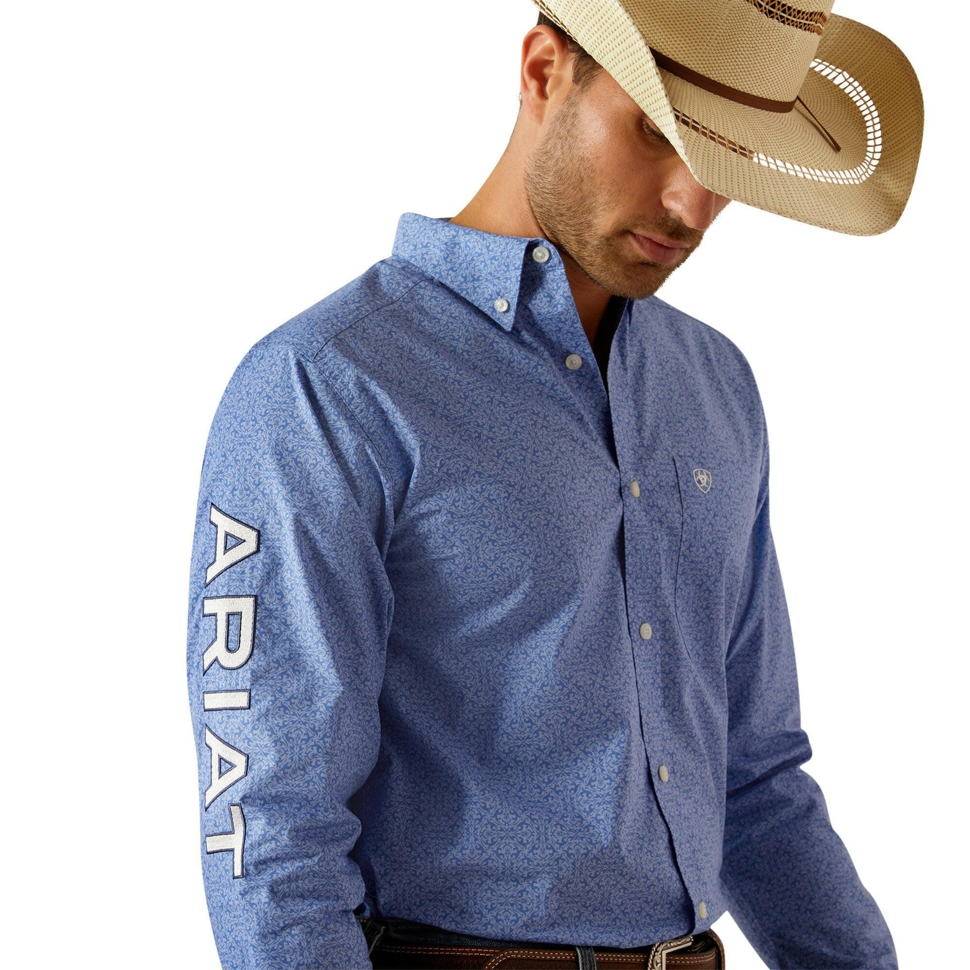 Ariat Men's  Team Potter Fitted Button Down Shirt.