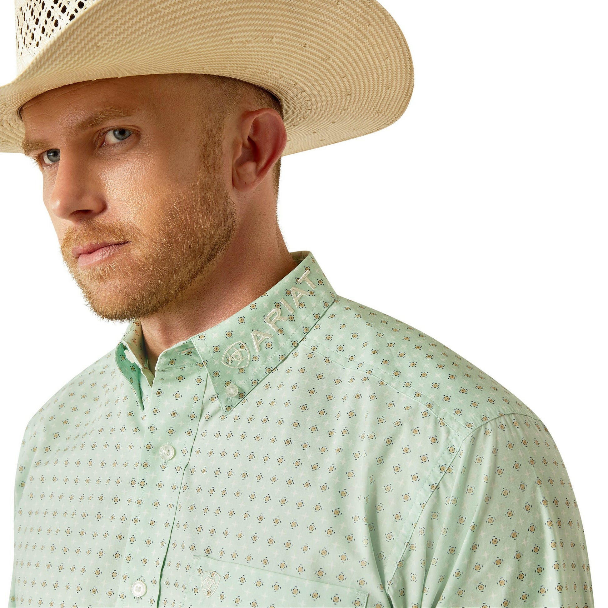 Ariat Men's Team Pierson Classic Fit Button Down Shirt.