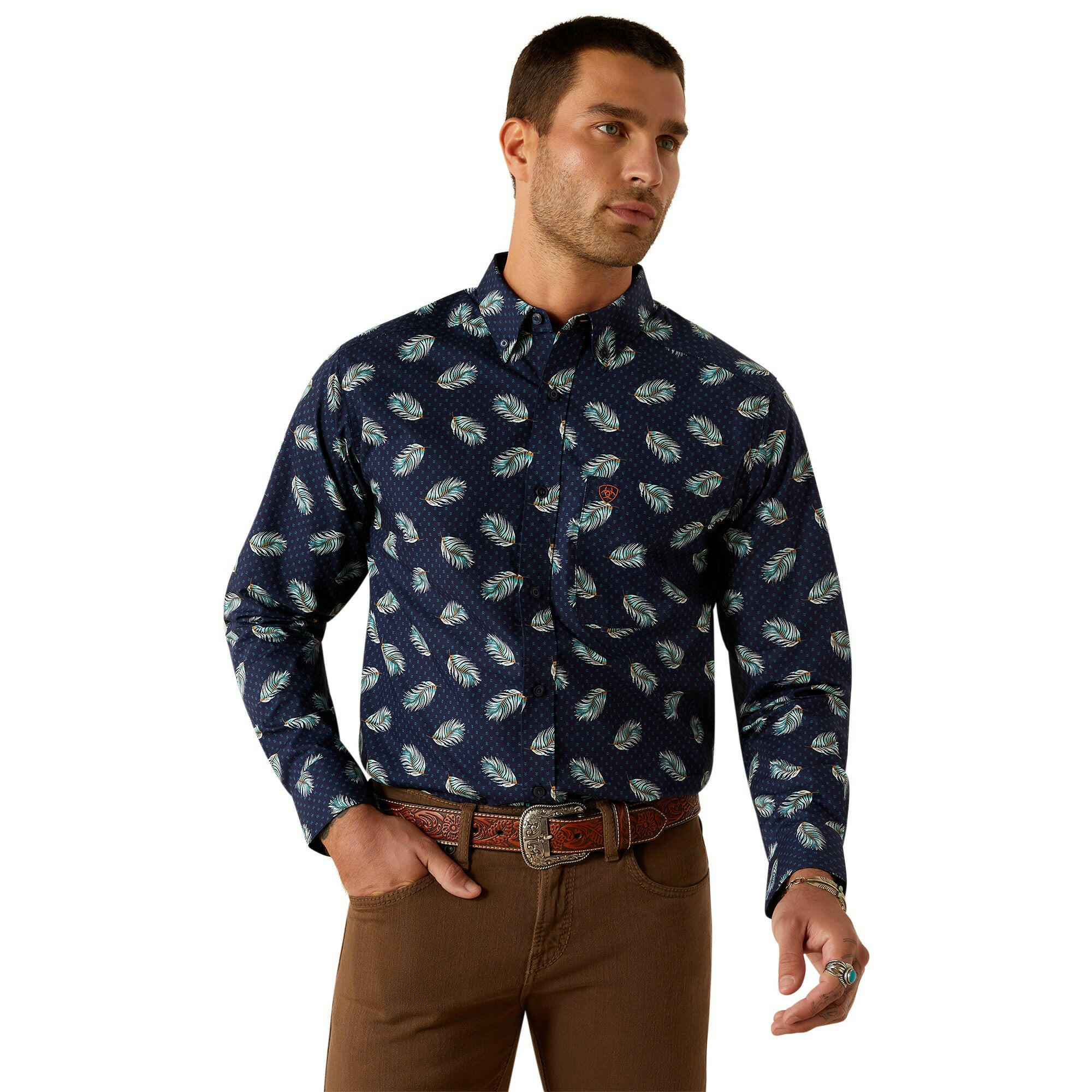 Ariat Men's Jacy Fitted Button Down Shirt.