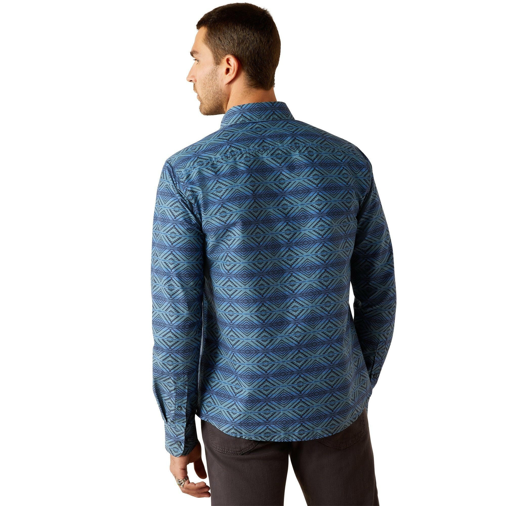 Ariat Men's McKay Modern Fit Button Down Shirt.