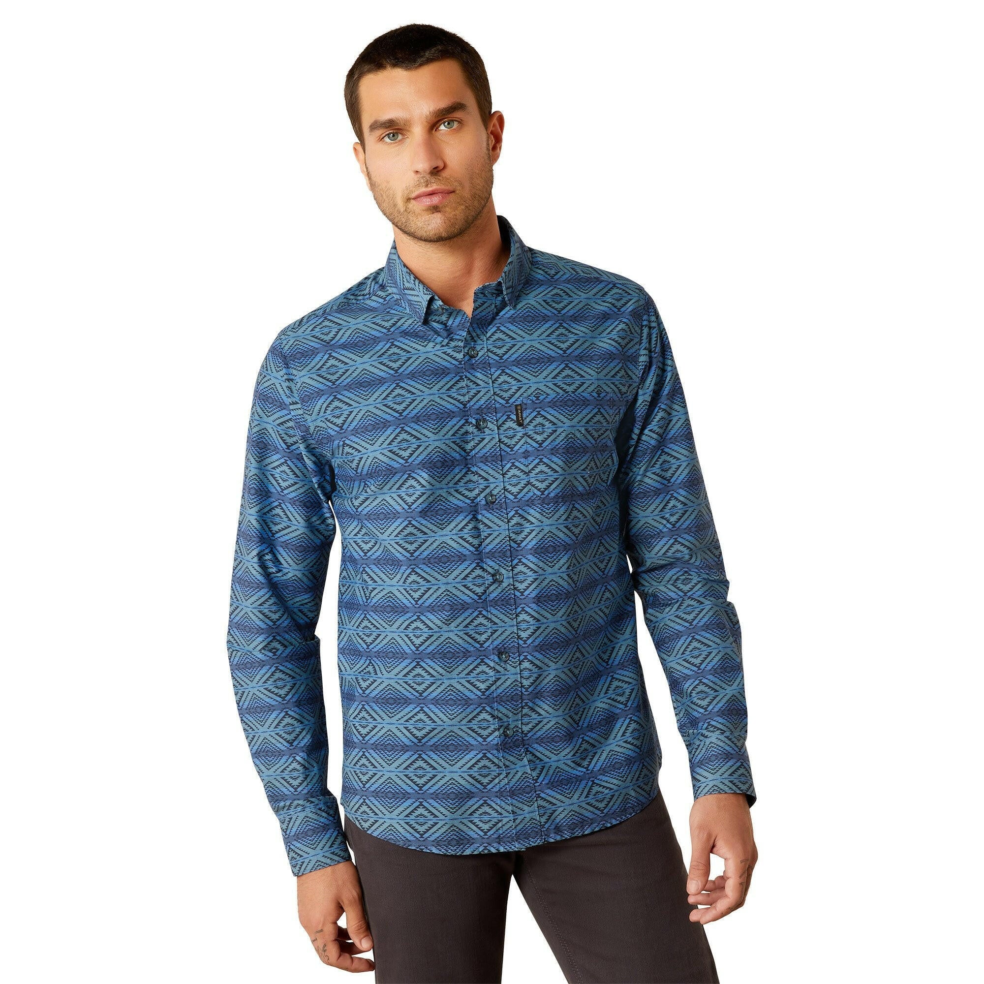 Ariat Men's McKay Modern Fit Button Down Shirt.