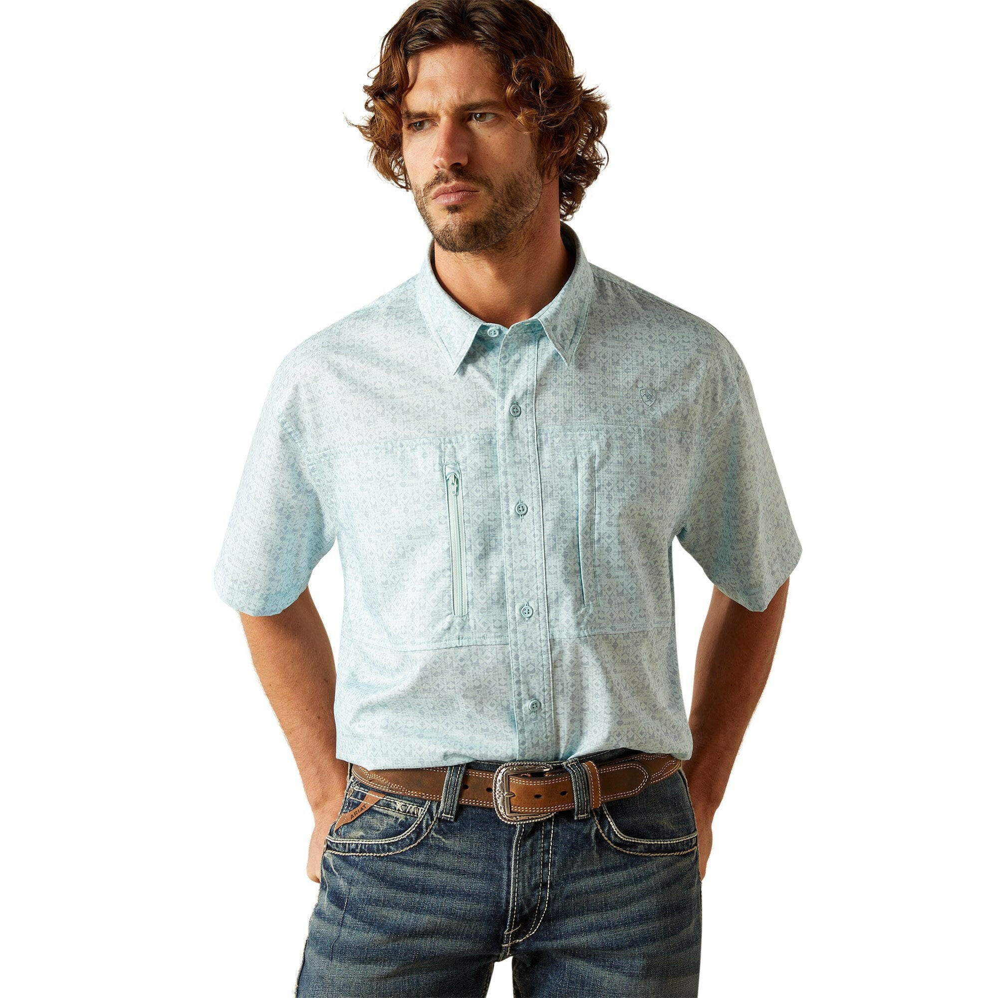 Ariat Men's VentTEK Classic Fit Button Down Shirt.