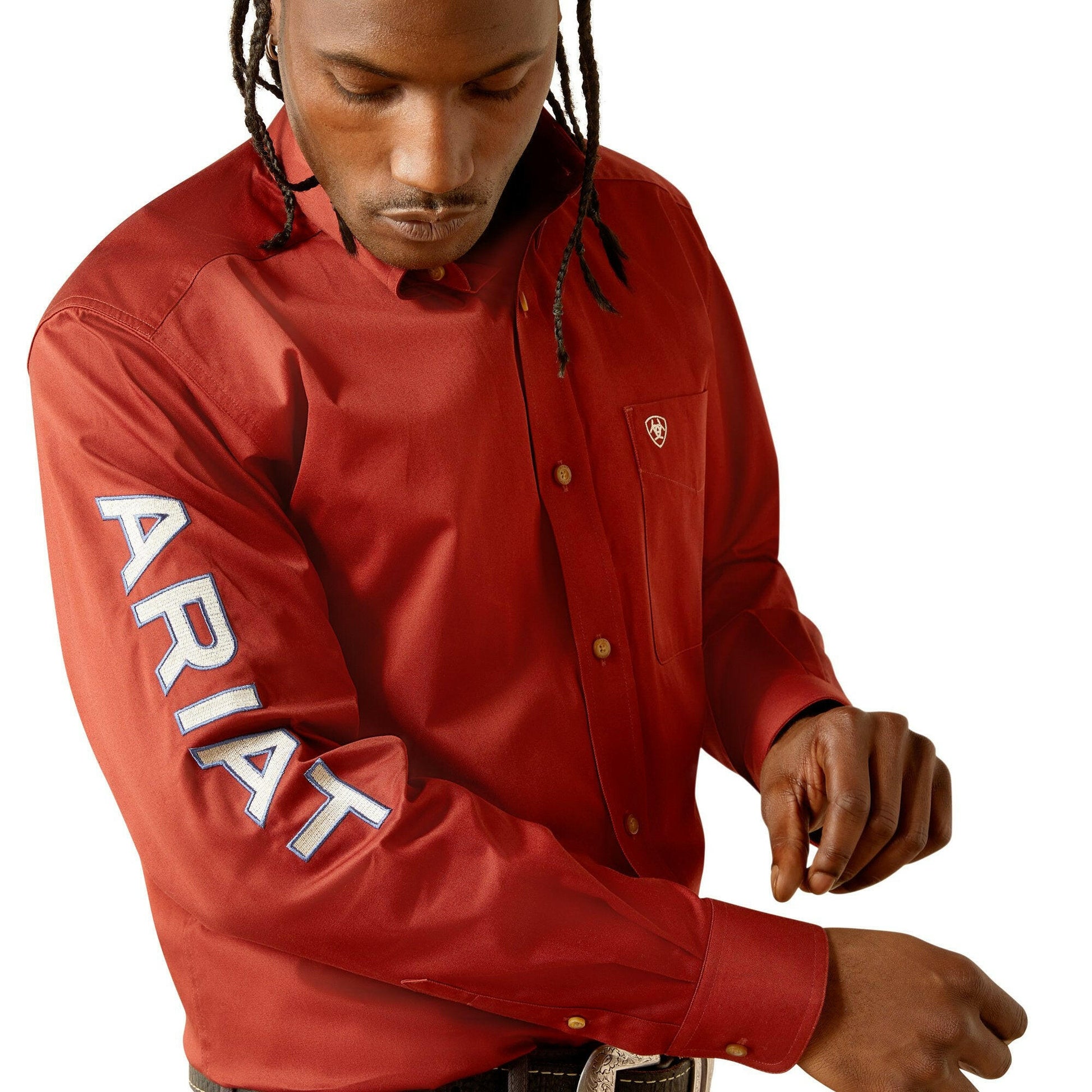 Ariat Men's Team Logo Twill Classic Fit Button Down Shirt.