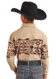 Panhandle Boy's Thunderbird Snap Front Shirt.